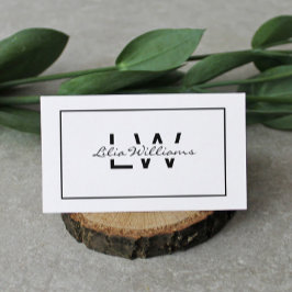 プロフェッショナル白黒 名刺