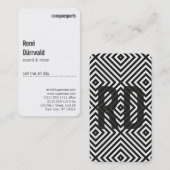 プロフェッショナル白黒 名刺 (正面/裏面)