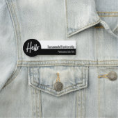 プロフェッショナル白黒Helloスクリプト 名札 (インサイチュ)