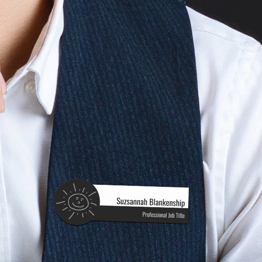 プロフェッショナル白黒Helloスクリプト 名札