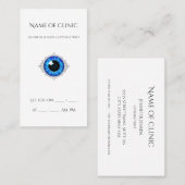 プロフェッショナル眼科医アポイントメントブルーアイリスアイ 名刺 (正面/裏面)