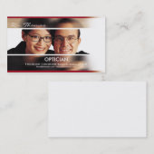 プロフェッショナル眼鏡オプティシャンの名刺 名刺 (正面/裏面)