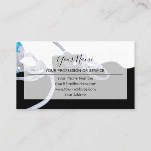 プロフェッショナル睡眠時無呼吸cpap名刺 名刺 (裏面)