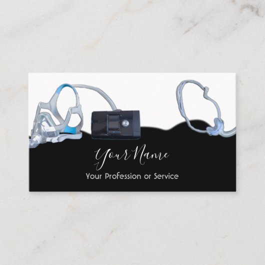 プロフェッショナル睡眠時無呼吸cpap名刺 名刺 (正面)