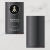 プロフェッショナル社交ダンスダンスインストラクターメタリック 名刺 (正面/裏面)