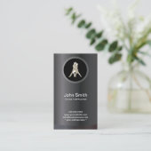 プロフェッショナル社交ダンスダンスインストラクターメタリック 名刺 (スタンド正面)