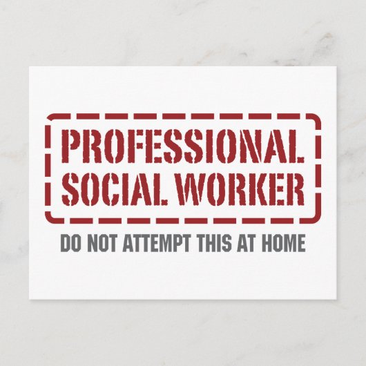 プロフェッショナル社会福祉士 ポストカード (正面)