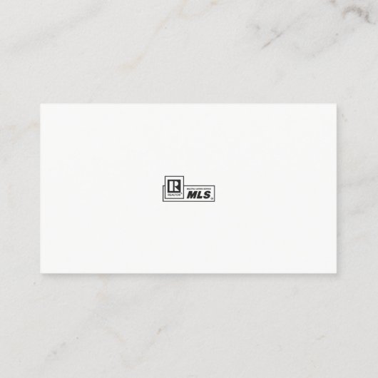 プロフェッショナル社員フォト金ゴールドブラック実在エテート 名刺 (裏面)