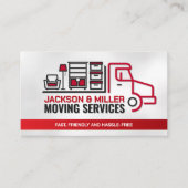 プロフェッショナル移動サービス – 再配置 名刺 (正面)