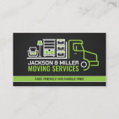 プロフェッショナル移動サービス – 再配置 名刺 (正面)