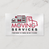 プロフェッショナル移動サービス – 再配置 名刺 (正面)