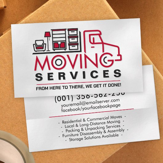 プロフェッショナル移動サービス – 再配置 名刺