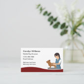 プロフェッショナル移動犬グルーミング 名刺 (スタンド正面)