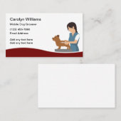 プロフェッショナル移動犬グルーミング 名刺 (正面/裏面)