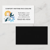 プロフェッショナル空調暖房 名刺 (正面/裏面)