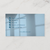 プロフェッショナル窓清掃サービスビジネスカー 名刺 (裏面)