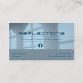 プロフェッショナル窓清掃サービスビジネスカー 名刺 (正面)