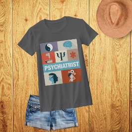プロフェッショナル精神科医のアイコン デザイン Tシャツ
