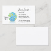 プロフェッショナル紙飛行機&グローブ 名刺 (正面/裏面)