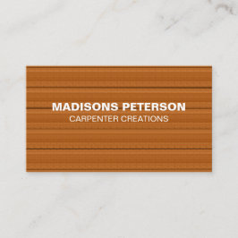 プロフェッショナル素朴な木工大工建築 名刺