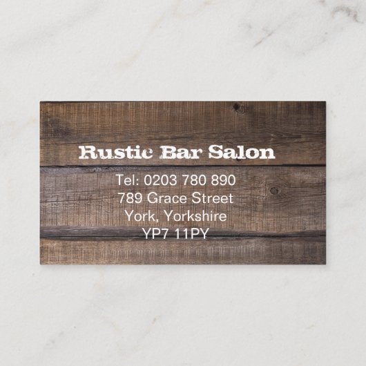 プロフェッショナル素朴アポイントメントリマインダカード 予約カード (裏面)