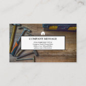 プロフェッショナル素朴ツール大工の木工 名刺 (裏面)