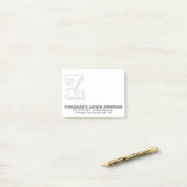 プロフェッショナル素朴モノグラム事業 ポストイット (デスク上)