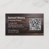 プロフェッショナル素朴木工大工 名刺 (正面)