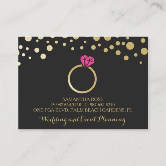 プロフェッショナル結婚とイベントプランナー 名刺 (正面)