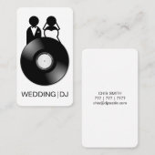 プロフェッショナル結婚のDJロゴ名刺 名刺 (正面/裏面)