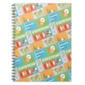 プロフェッショナル統計学アイコニックデザイン ノートブック (正面)