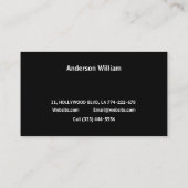 プロフェッショナル絵を描のサービスエレガントバ絵を描ケット 名刺 (裏面)