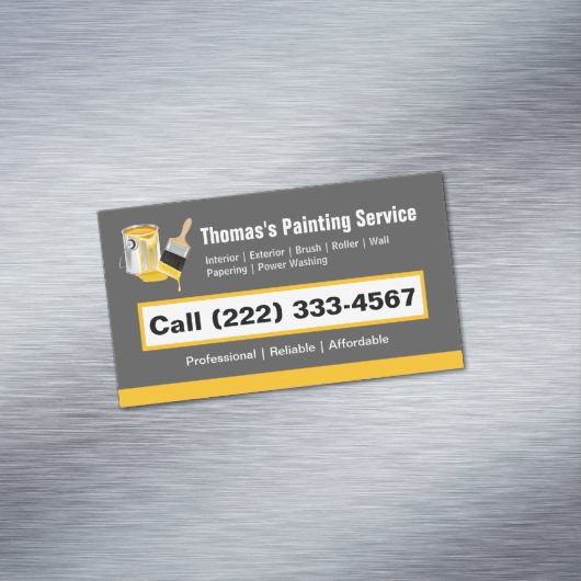 プロフェッショナル絵を描のサービスペインター絵を描ブラシ マグネット名刺 (インサイチュ)