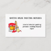 プロフェッショナル絵を描のサービスペインター絵を描ブラシ 名刺 (正面)