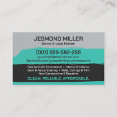 プロフェッショナル絵を描ズサービスハウスペインター 名刺 (裏面)