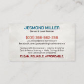 プロフェッショナル絵を描ズサービスハウスペインター 名刺 (裏面)