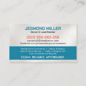 プロフェッショナル絵を描ズサービスハウスペインター 名刺 (裏面)