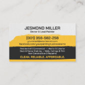 プロフェッショナル絵を描ズサービスハウスペインター 名刺 (裏面)