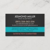 プロフェッショナル絵を描ズサービス – ハウスペインターバス 名刺 (裏面)