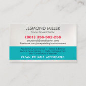 プロフェッショナル絵を描ズサービス – ハウスペインターバス 名刺 (裏面)