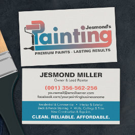 プロフェッショナル絵を描ズサービス – ハウスペインターバス 名刺