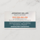 プロフェッショナル絵を描ズサービス – ハウスペインターバス 名刺 (裏面)