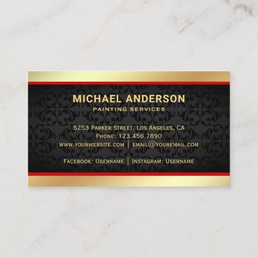 プロフェッショナル絵を描ズサー絵を描ブ画家 名刺 (裏面)