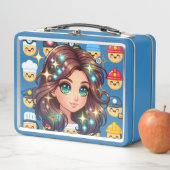 プロフェッショナル絵文字メタルランチボックス メタルランチボックス (インサイチュ)