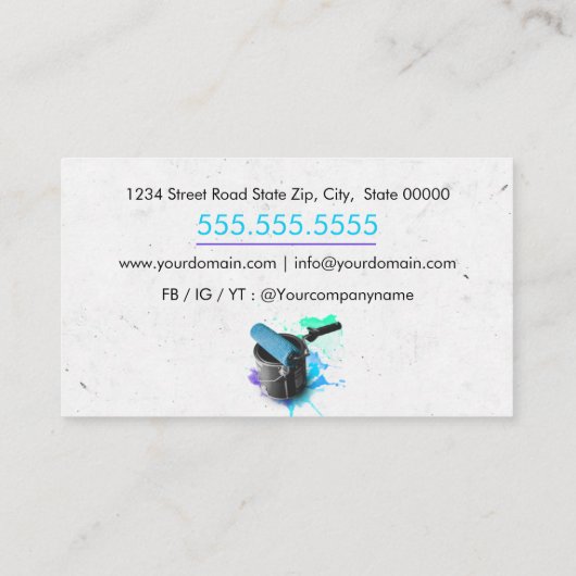 プロフェッショナル絵画サービス 名刺 (裏面)