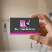 プロフェッショナル絵画ズサービス – ピンクペインターブラシ 名刺