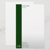 プロフェッショナル緑 便箋 (正面/裏面)