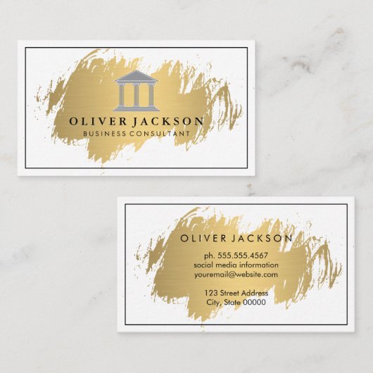 プロフェッショナル縁どブラシ 名刺 (正面/裏面)