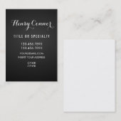 プロフェッショナル縦エレガント板 名刺 (正面/裏面)