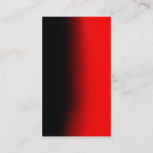 プロフェッショナル縦赤黒名刺 名刺 (裏面)